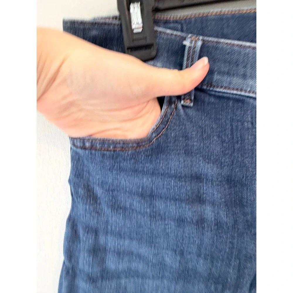 Express Barely Boot Mid Rise Jeans Medium Wash Blue Denim Women Size 8R